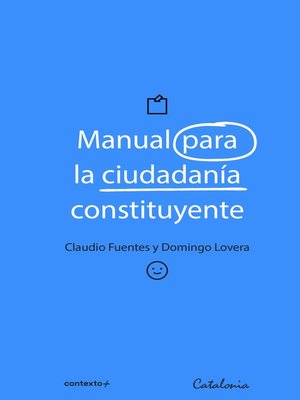 cover image of Manual para la ciudadanía constituyente